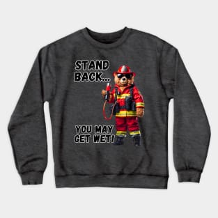 Teddy Bear Firefighter Crewneck Sweatshirt